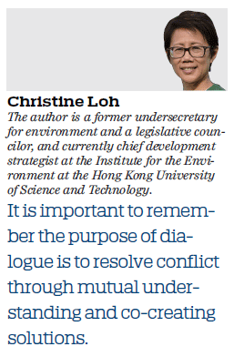 Dialog sangat penting untuk rekonsiliasi politik, perbaikan distrik|Komentar HK|chinadaily.com.cn