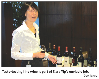 Selecting sky-high wines for a living