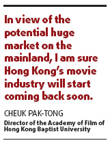 HK film biz needs new image, talent