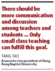 Small class sizes top educators' wish lists