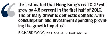 HKU upbeat about HK demand-driven recovery