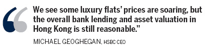 No bubble or scandal worries at HSBC: CEO