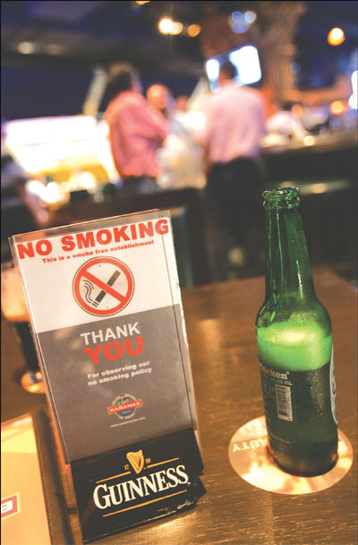 Smoke rising a year after ban