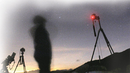 Stargazers wish for shooting stars