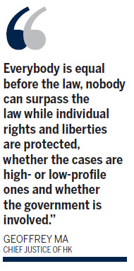 New Chief Justice pledges to uphold rule of law