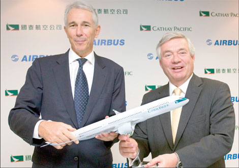 Cathay Pacific inks $7.82 billion deal to buy 30 Airbus planes