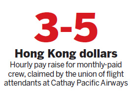 Cathay threatened with job action