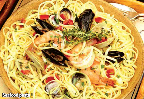 Happiness is a big bowl of pasta with a tasty sauce