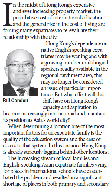 Education is not simply an expatriate dilemma