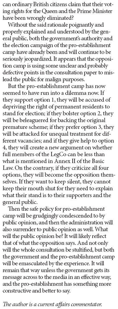What are preferable options to fi ll in LegCo vacancies?