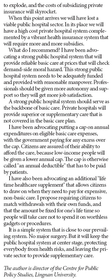 The predicaments of the HK public hospital care system