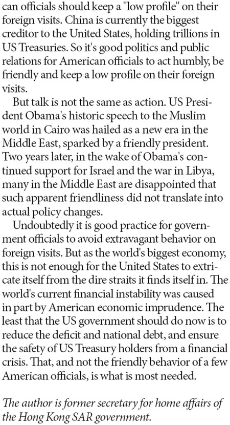 US offi cials need more spine than mere political shows