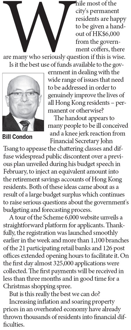 The great HK$6,000 divide