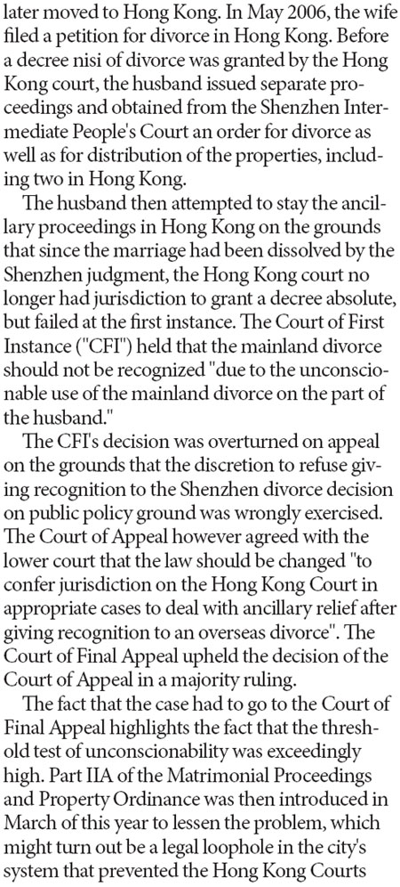 Interpreting new marriage law