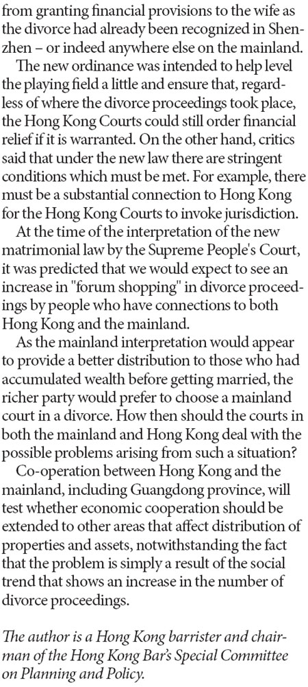 Interpreting new marriage law