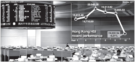 Shares tumble 4.2% on Euro debt fears