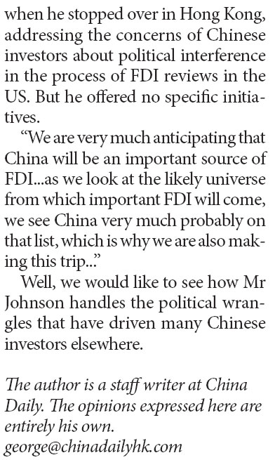 Obama Administration sets sights on Chinese FDI