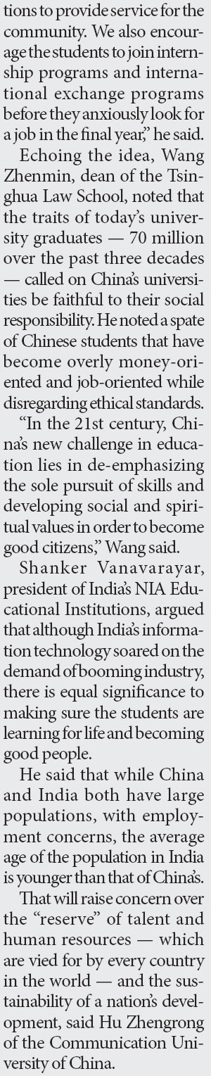 Role of education to train 'good citizens' stressed