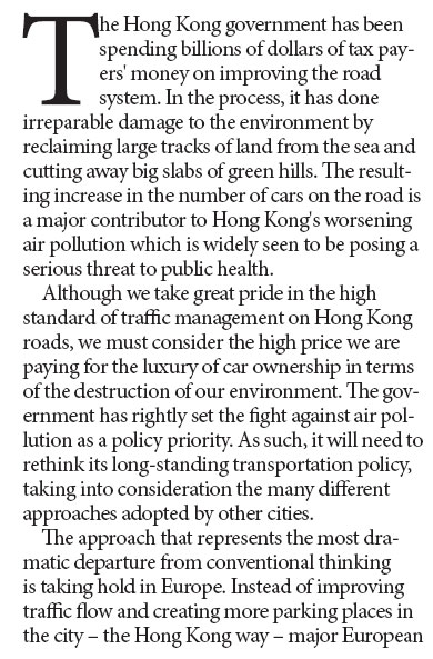 More must be done to get cars off the road
