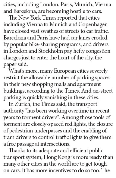 More must be done to get cars off the road