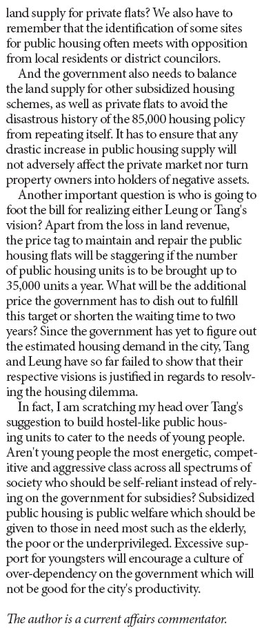 Who will foot the bill if we increase the housing supply?