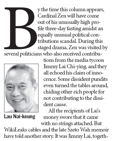 Lai's lies and the Cardinal