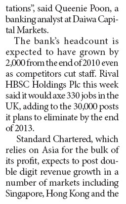 StanChart lowers it full-year revenue forecast