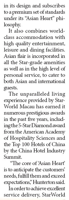 Outstanding service sets casino hotel apart