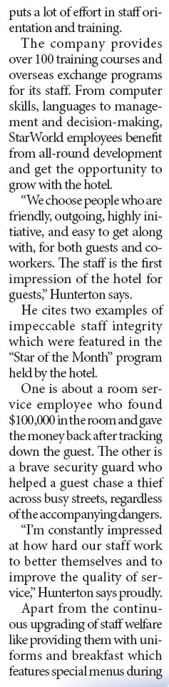Outstanding service sets casino hotel apart