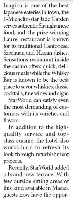 Outstanding service sets casino hotel apart