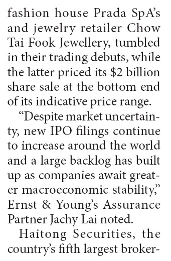 City's IPO hopes still up despite 2011 dip