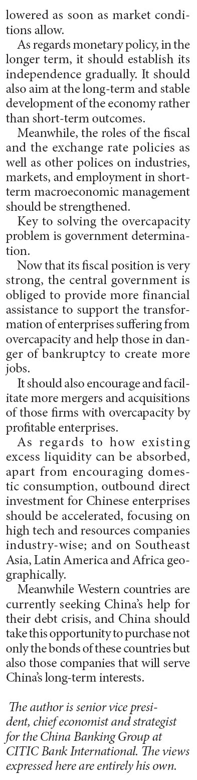 Effective measures key to curb nation's excess liquidity