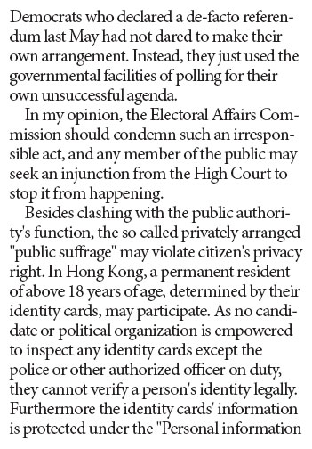 Opposition's CE 'pre-election' should be condemned, stopped