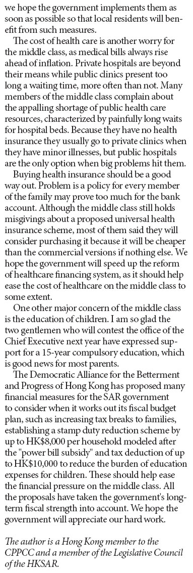 Time to focus on middle class