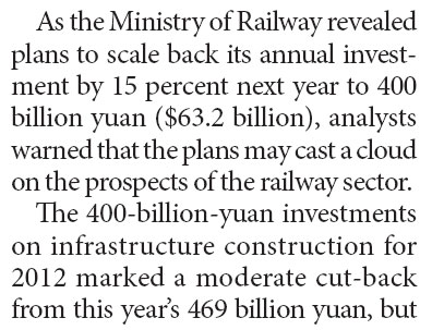 Rail ministry mulls spending cuts