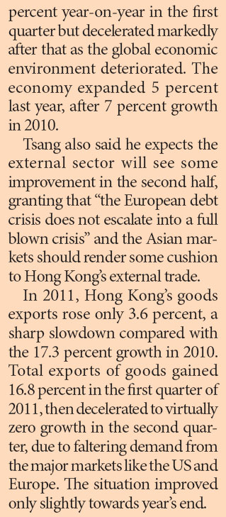 Financial secretary sees gloomy export picture