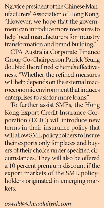 HK$100 billion for guaranteed SME loans