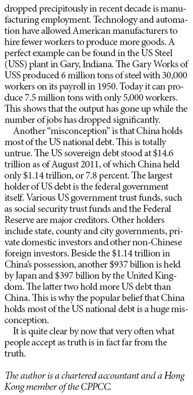 Setting record straight on American 'misconceptions'