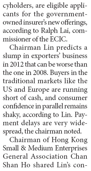 ECIC unveils four more measures to help exporters