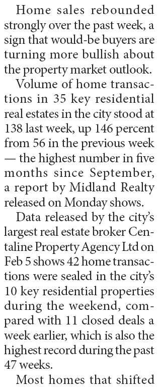 Homebuyers back turning market bullish