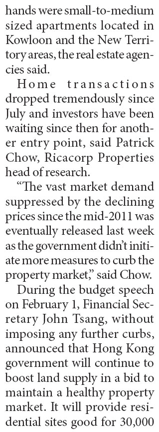 Homebuyers back turning market bullish