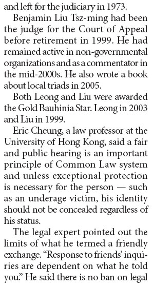 Wong names ex-judges in embezzlement case