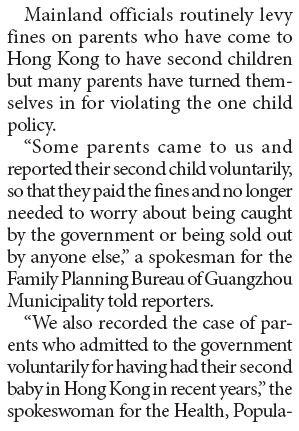 HK right of abode costly for mainlanders