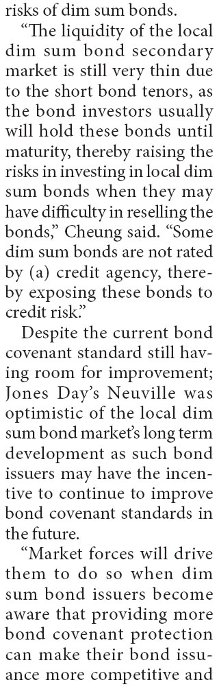 Investors raise the bar on dim sum bond investments