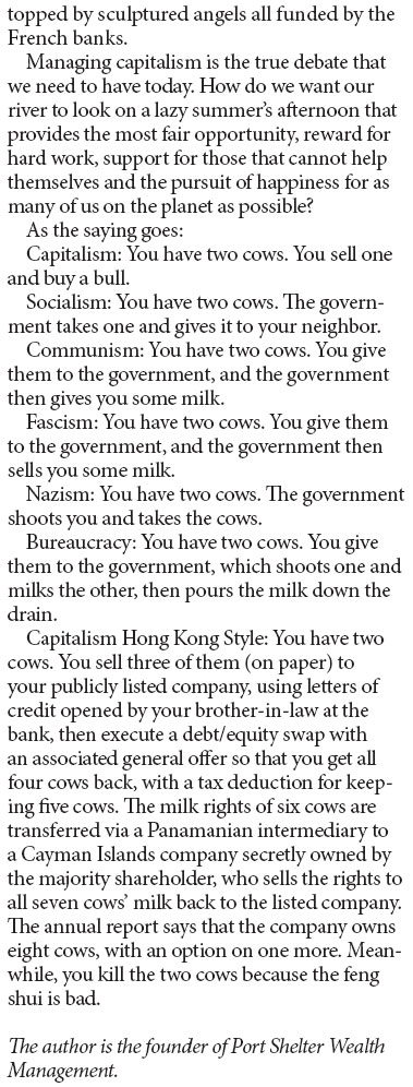 The rivers of capitalism