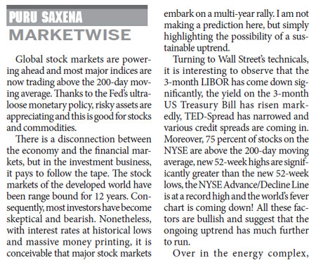 Risky assets appreciation could see a sustainable uptrend