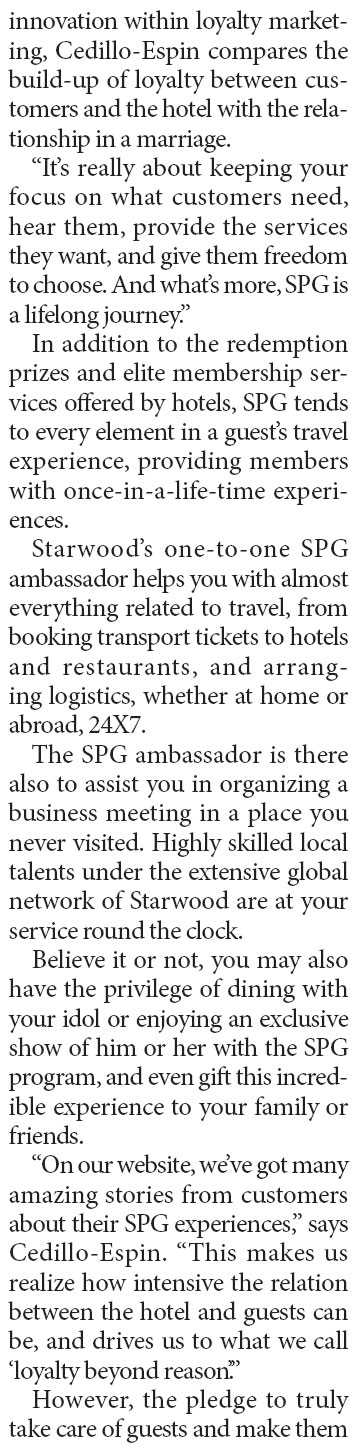 Promise of lifelong loyalty