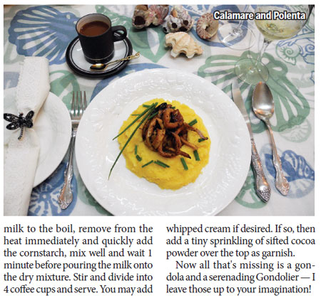 Characteristic springtime dishes from Venice the intriguing city of romantic waterways