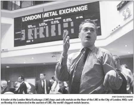HKEx confirms bid for London Metal Exchange