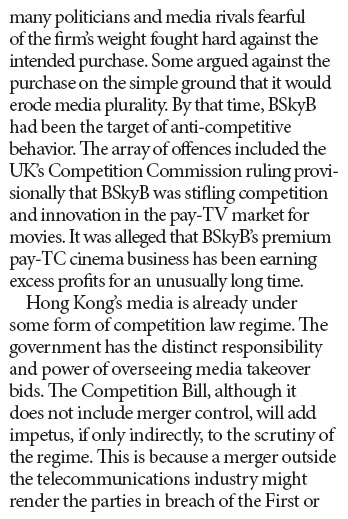 Freedom of press should not create anti-competitive regime